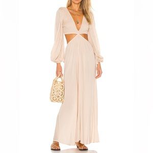 Indah Cream Maxi Dress